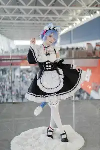 Coser Hua Qi Hana's Adorable Cat Rem Cosplay at Anime Carnival-21