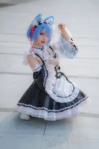 Coser Hua Qi Hana's Adorable Cat Rem Cosplay at Anime Carnival-16
