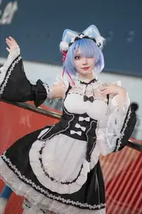 Coser Hua Qi Hana's Adorable Cat Rem Cosplay at Anime Carnival-28