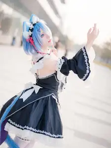 Coser Hua Qi Hana's Adorable Cat Rem Cosplay at Anime Carnival-38
