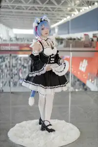 Coser Hua Qi Hana's Adorable Cat Rem Cosplay at Anime Carnival-24