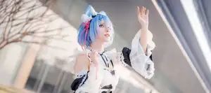 Coser Hua Qi Hana's Adorable Cat Rem Cosplay at Anime Carnival-3
