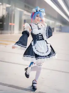 Coser Hua Qi Hana's Adorable Cat Rem Cosplay at Anime Carnival-41