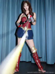 XiuRen No.10710: Jin Yun Xi Yuki's Alluring Wonder Woman Cosplay, Captivating Beauty Revealed-11