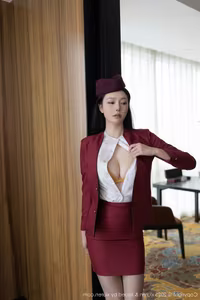 XiuRen No10333 An Ran Captivating Stewardess Attire Unique Photo Collection-3