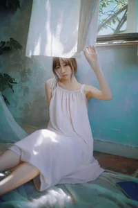 Aesthetic Sunset Portraits: Kan Bu Qing Xiao Gui in YiTuYu Art Language Vol.9137 – Capturing the Magic of Golden Hour Photography-2