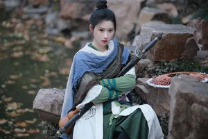 Elegant Traditional Chinese Aesthetic Photography: Art Language Vol.9375 Yi Zhan Bai Cha Qing Huan Collection-17