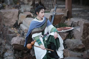 Elegant Traditional Chinese Aesthetic Photography: Art Language Vol.9375 Yi Zhan Bai Cha Qing Huan Collection-7