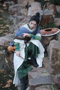 Elegant Traditional Chinese Aesthetic Photography: Art Language Vol.9375 Yi Zhan Bai Cha Qing Huan Collection-15