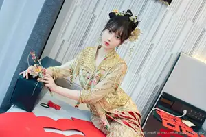 XiuRen No.10567: Yue Er Yue Er's Enchanting Traditional Bridal Photoshoot-5