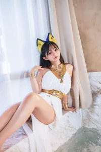 Sakurai Ningning: The Ethereal White Cat Girl Cosplay Aesthetic-30