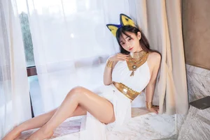 Sakurai Ningning: The Ethereal White Cat Girl Cosplay Aesthetic-20