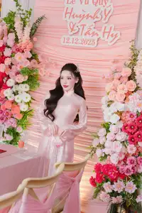 Elegant Vietnamese Bride in Pink Ao Dai: A Stunning Traditional Wedding Ceremony-0