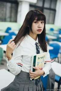 Elegant Campus Fashion: Ruoying’s Sophisticated Urban Style at the University of Science and Technology Beijing (USTB) with Chic Black Stockings-16