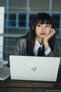 Elegant Campus Fashion: Ruoying’s Sophisticated Urban Style at the University of Science and Technology Beijing (USTB) with Chic Black Stockings-24