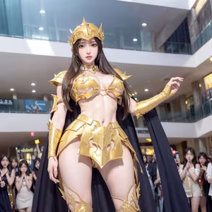 Discover the Golden Saintess: Majestic Beauty in Realistic Style - Saint Seiya-12