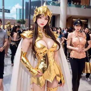 Discover the Golden Saintess: Majestic Beauty in Realistic Style - Saint Seiya-14