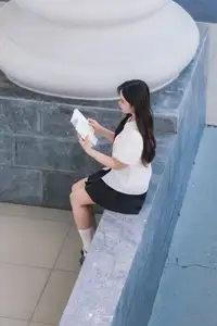 Charming Schoolgirl in Elegant Uniform: A Glimpse of Youthful Beauty-10