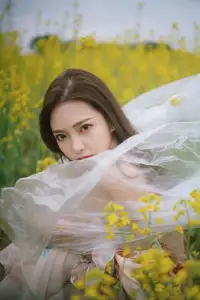 Ying Er YY Captivating in Golden Flower Field – YiTuYu Art Language Vol.8672-6