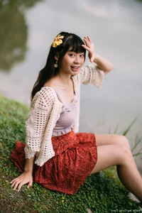 Elegant Travel Photography: Discovering Serenity with Ruoying at the Breathtaking Cloud Mountain Water Landscape-5