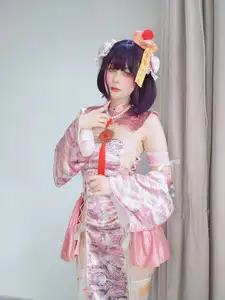 Coser Bai Yin 81 Sweet Pink Charm in Fantia March Part02 Collection-13