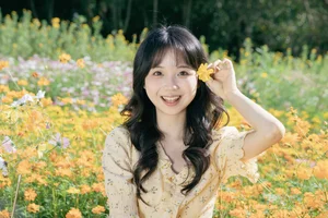 Ethereal Fairy Lake Photoshoot: Li Wo An An in YiTuYu艺图语 Vol.9379 Featuring Unique Floral Art and Dreamy Nature Aesthetics-4