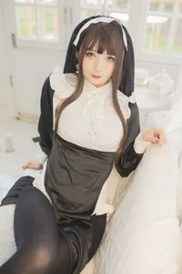Stunning Nun Cosplay Photography by 51 Jiang: Aesthetic Gothic Habit and Stylized Portrait Collection for Costume Inspiration-9