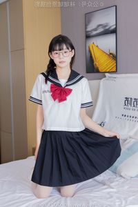 Chinese Model No.548 Nuomi: Fresh JK Uniform Style with Pile Socks and Sports Shoes by BoBoSocks-34