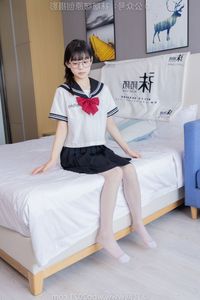 Chinese Model No.548 Nuomi: Fresh JK Uniform Style with Pile Socks and Sports Shoes by BoBoSocks-36
