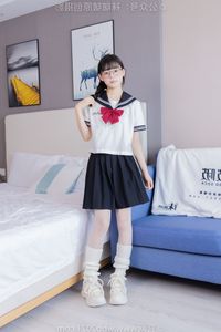 Chinese Model No.548 Nuomi: Fresh JK Uniform Style with Pile Socks and Sports Shoes by BoBoSocks-28