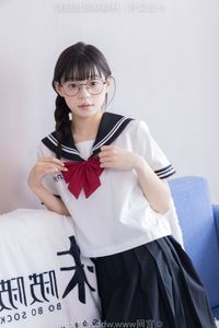 Chinese Model No.548 Nuomi: Fresh JK Uniform Style with Pile Socks and Sports Shoes by BoBoSocks-9