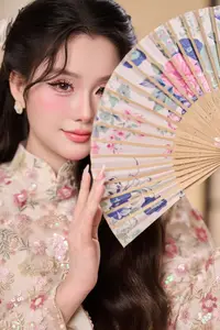 Graceful Vietnamese Woman Unveiled: Elegant Modern Ao Dai with Intricate Floral Patterns-10