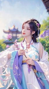 AI Generated Tang Zichen: Exquisite Beauty from Long She Yan Yi-2