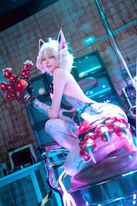 Coser Ajiki: Captivating Scarlet Lynx Cosplay Cross-Current Frontline - 0011-12