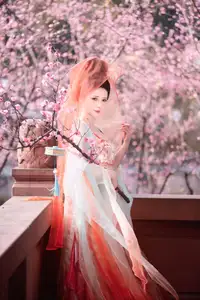 Bei Bei Mo's Grace: Hanfu Beauty Amidst Cherry Blossoms, YiTuYu Vol.8626-10