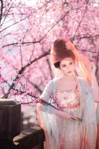 Bei Bei Mo's Grace: Hanfu Beauty Amidst Cherry Blossoms, YiTuYu Vol.8626-11