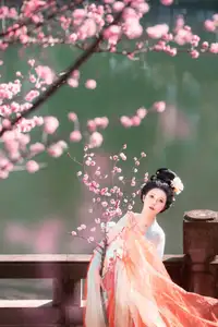 Bei Bei Mo's Grace: Hanfu Beauty Amidst Cherry Blossoms, YiTuYu Vol.8626-24