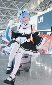 Sweet Enchantment: Coser Hua Qi Hana as Neko Rem Part02-14