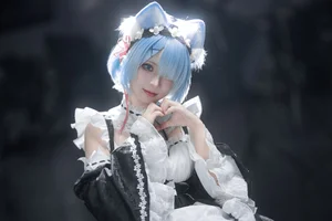 Sweet Enchantment: Coser Hua Qi Hana as Neko Rem Part02-11