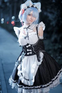 Sweet Enchantment: Coser Hua Qi Hana as Neko Rem Part02-32