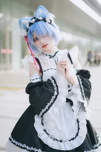 Sweet Enchantment: Coser Hua Qi Hana as Neko Rem Part02-38