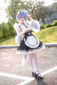 Sweet Enchantment: Coser Hua Qi Hana as Neko Rem Part02-39