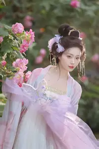 YiTuYu Vol.8616: Qian Yue's Serene Elegance Amidst Blooming Hibiscus-17