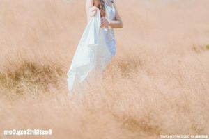MTYH Vol.224: Feminine Beauty in a Golden Late Autumn Field - Enchanting Girl Photo-13