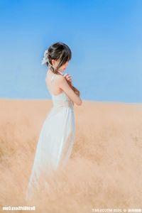 MTYH Vol.224: Feminine Beauty in a Golden Late Autumn Field - Enchanting Girl Photo-7