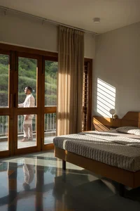 Sustainable Hillside Villa in Ahilyanagar: A Contemporary Multi-Generational Retreat Designed for Slow Living and Natural Ventilation-14