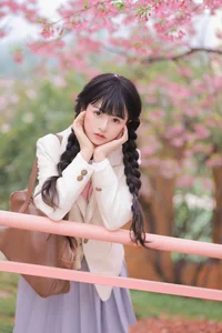 Dreamy Spring Aesthetic: Schoolgirl Style Under Cherry Blossoms - JK Uniform-14
