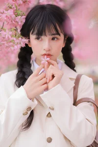Dreamy Spring Aesthetic: Schoolgirl Style Under Cherry Blossoms - JK Uniform-7