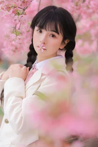 Dreamy Spring Aesthetic: Schoolgirl Style Under Cherry Blossoms - JK Uniform-17