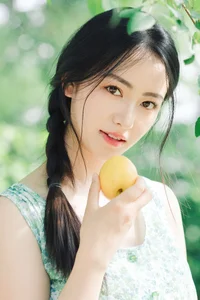 Elegant Summer Aesthetic Portrait Series: Art Language Vol.9364 featuring Model Bu Yao Zhang Rou in a Sweet Mint Breeze Setting-6